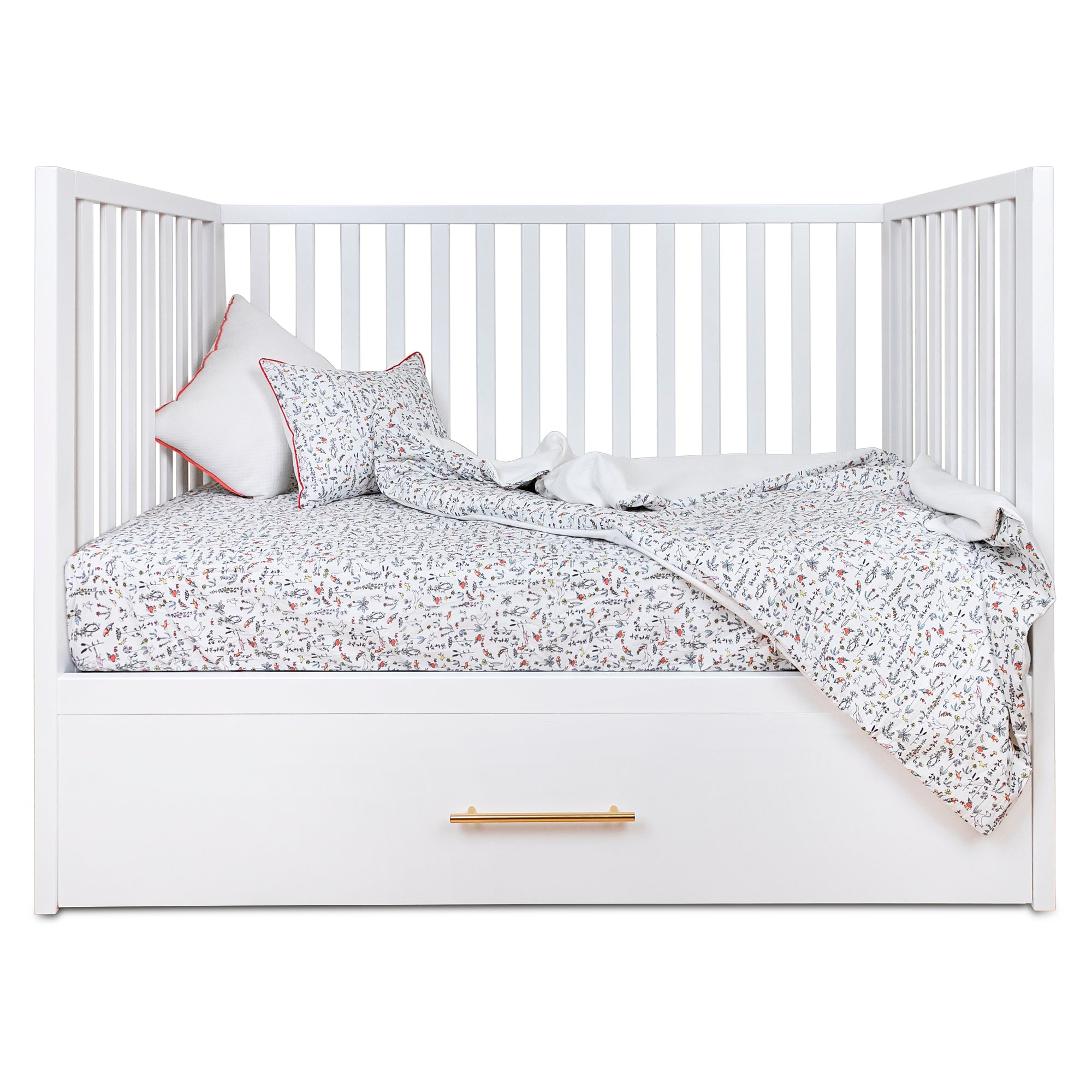 HushCrib 3 in1 Convertible Crib With Trundle