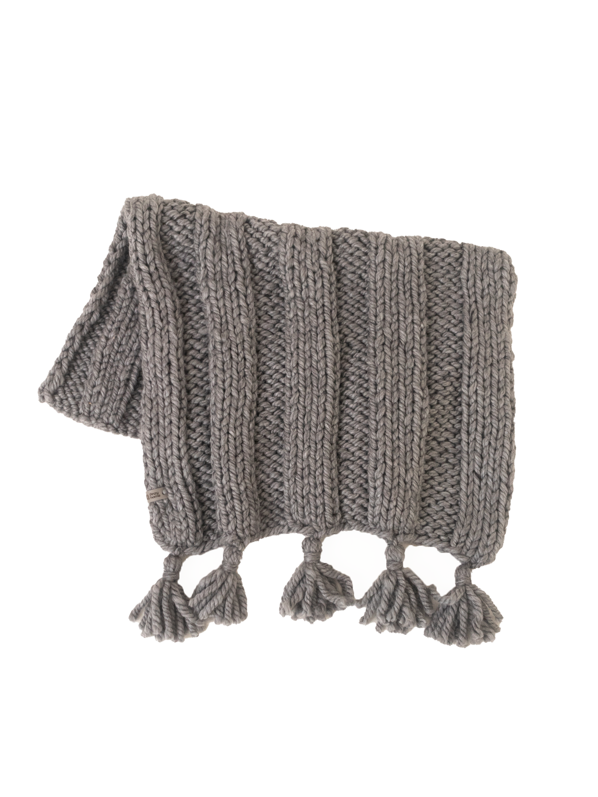 Anzy Home Boho Knitted Baby Blanket