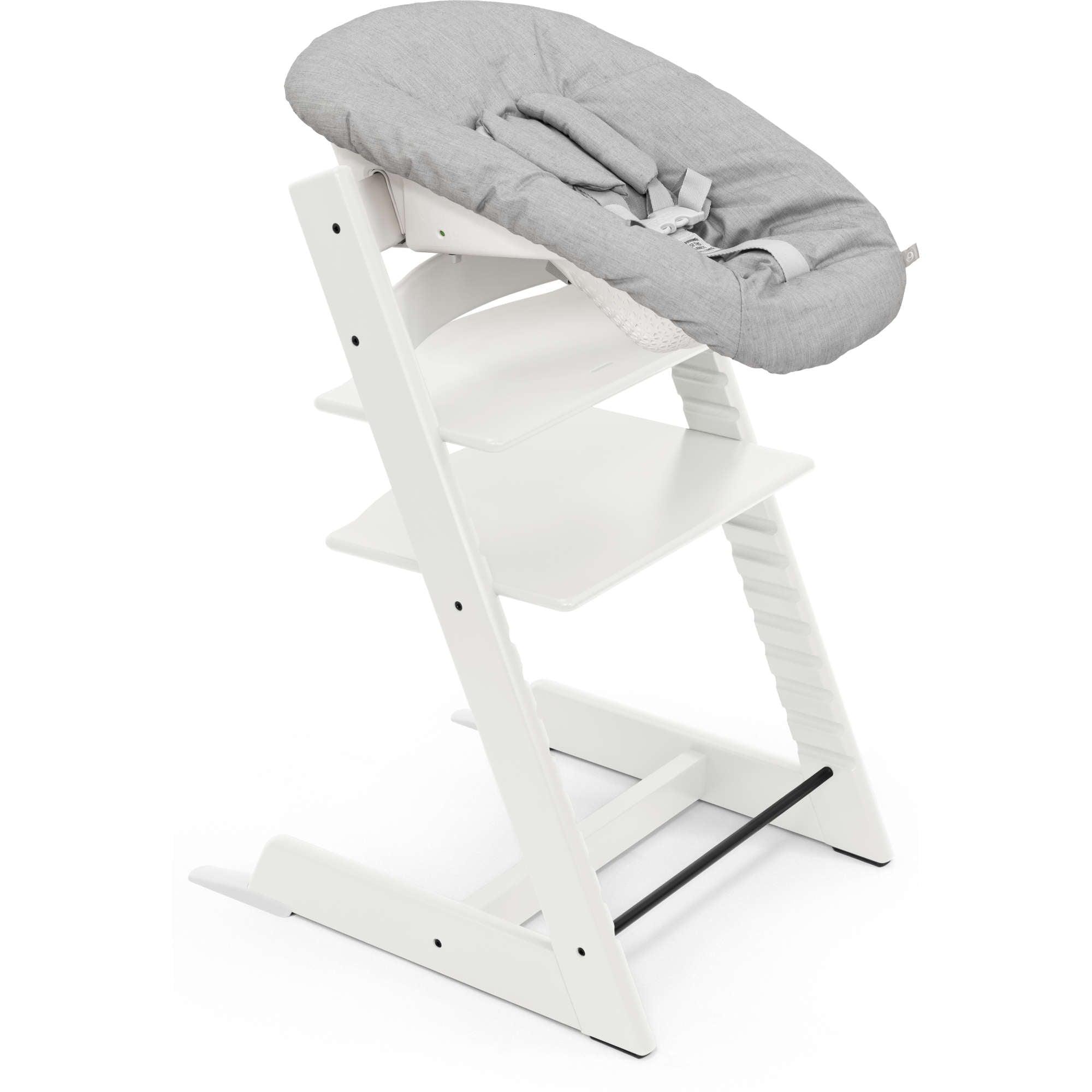 【良品】STOKKE TRIPP TRAPP ナンバー4  ホワイト Stokke Tripp Trapp with Newborn Set