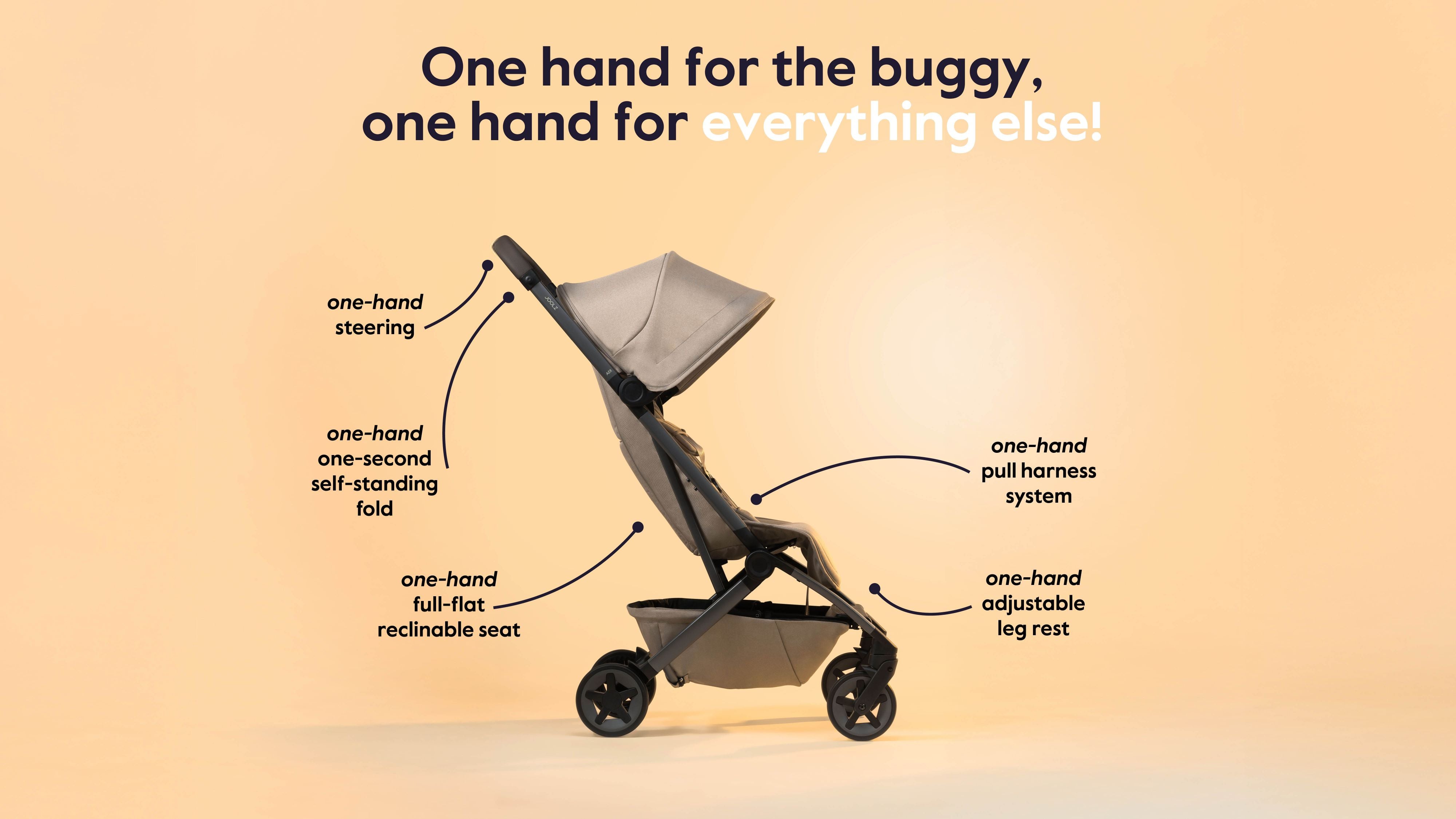 Joolz Aer2 Lightweight Compact Travel Stroller