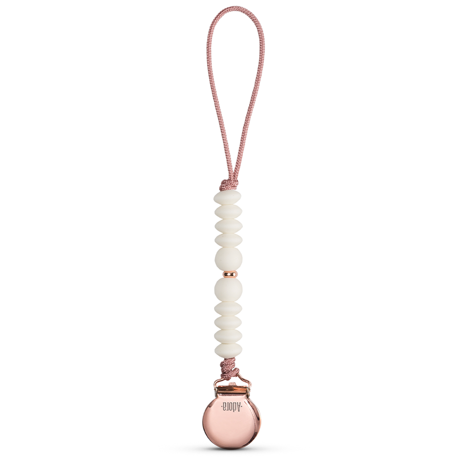 Adora Vanilla Gold Pacifier Clip Adora Vanilla Gold Pacifier Clip