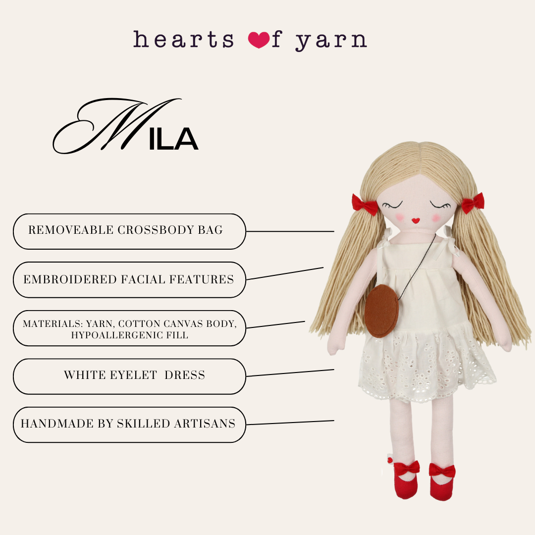 Ely's & Co. Hearts of Yarn Mila Doll
