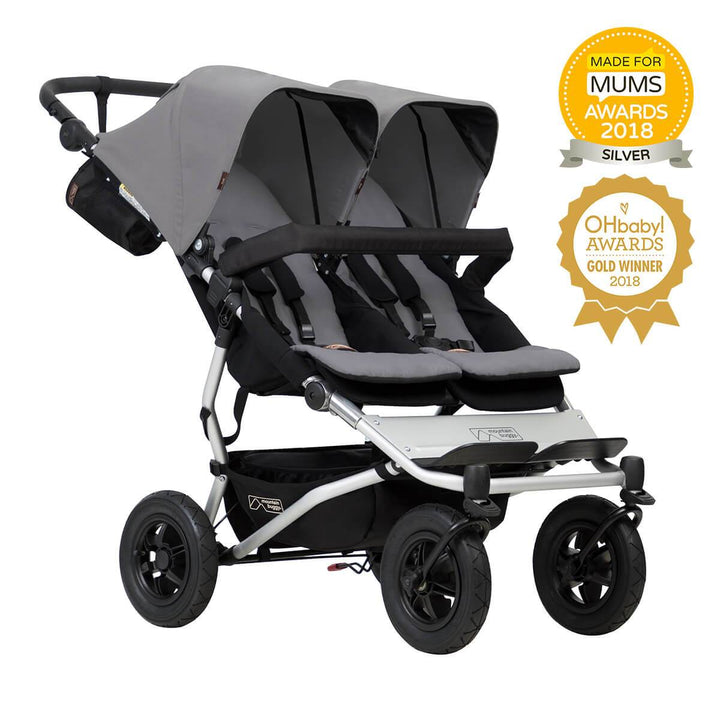 mountain buggy triple jogging stroller Mountain Buggy Duet Double Stroller Silver