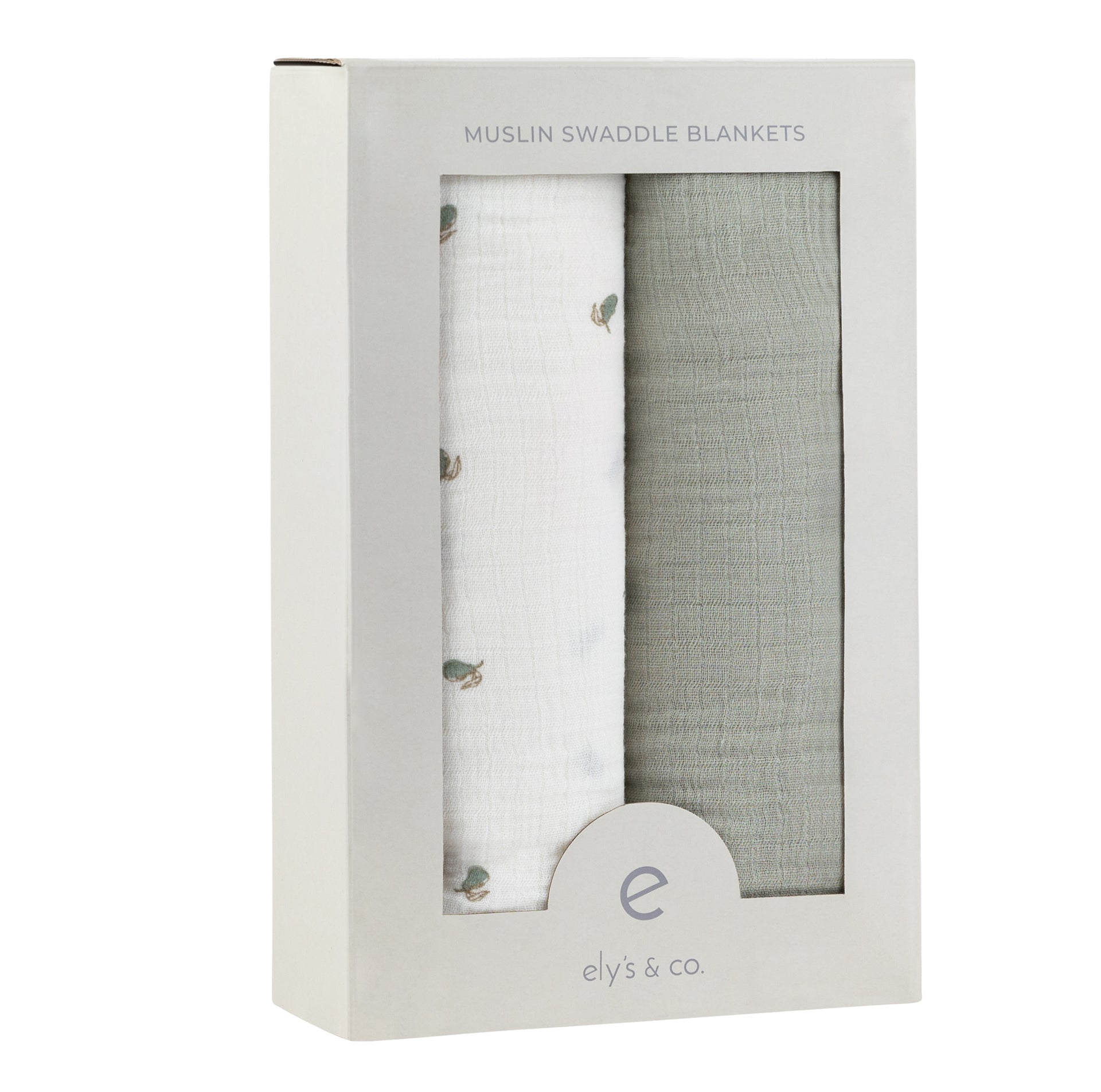 Ely's & Co. Cotton Muslin Swaddle Blanket - 2 Pack