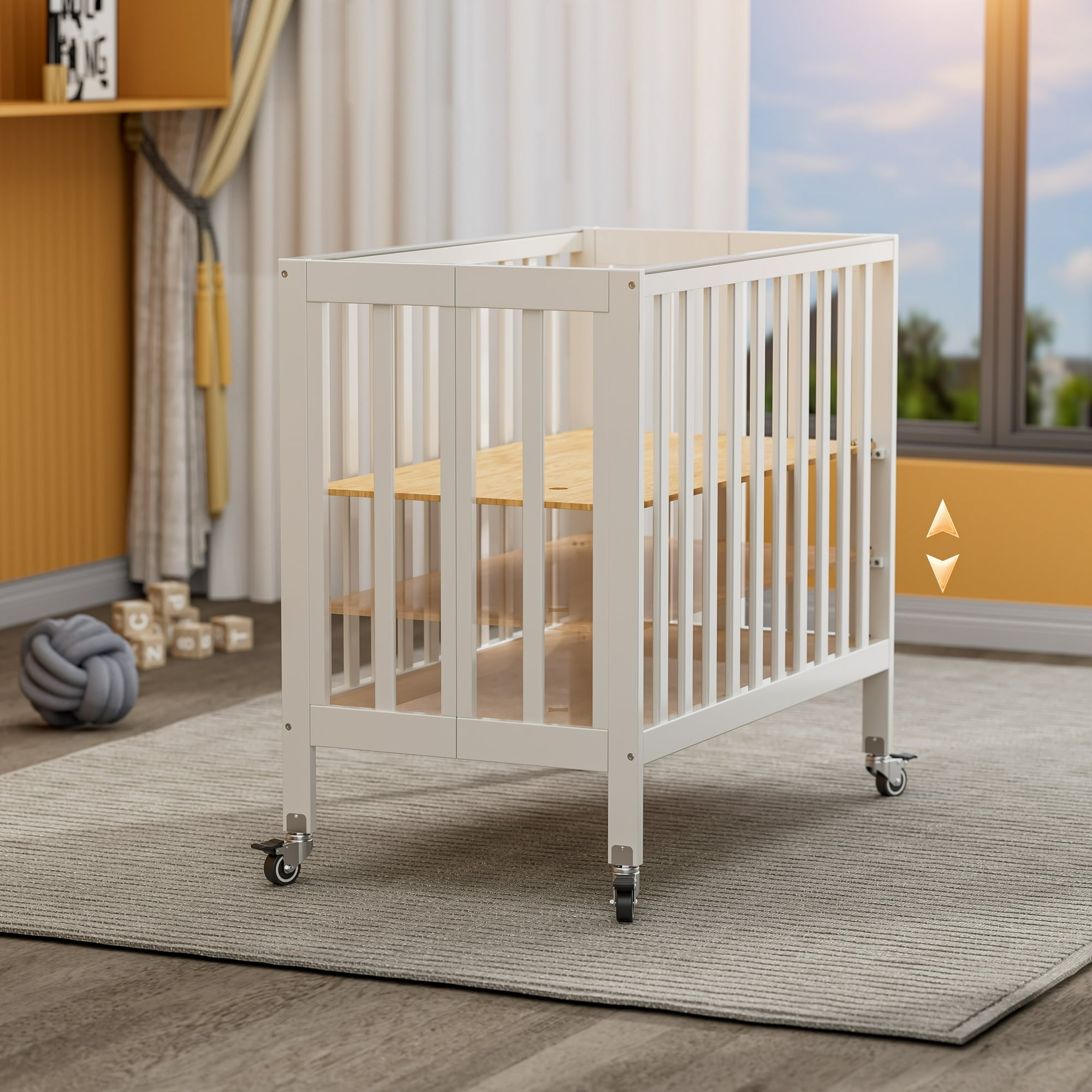 Fizzy 3 Level Mini Portable Crib Bassinet