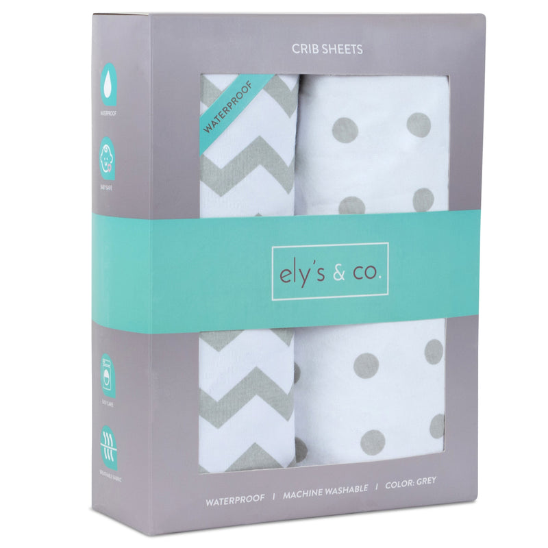 Ely's & Co. Waterproof Pack N Play/ Porta Crib Sheet - 2 Pack