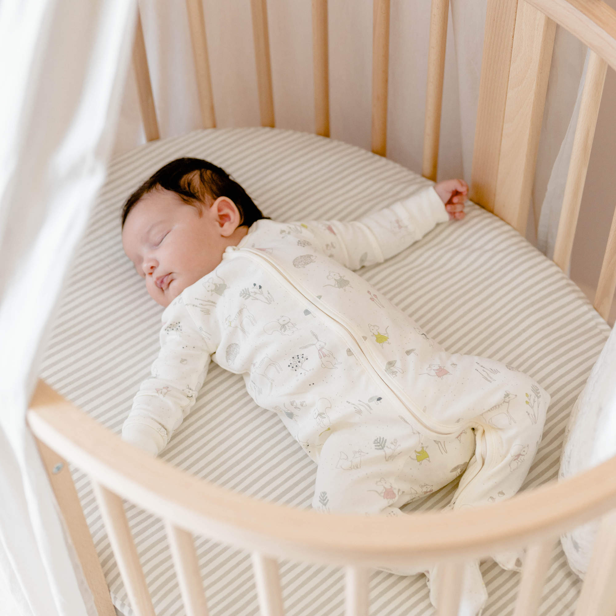 stokke crib replacement parts Stokke Sleepi Mini Fitted Sheet by Pehr V3