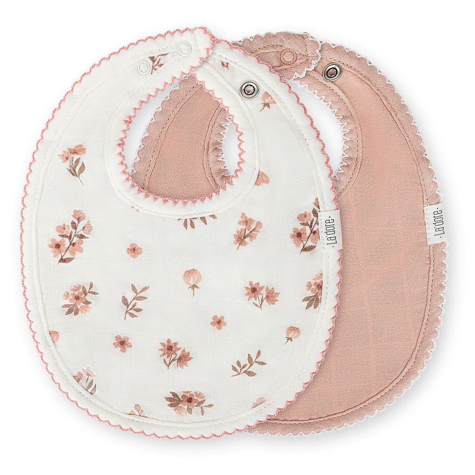 La'dore Muslin Water Resistant Bib 2-Pack