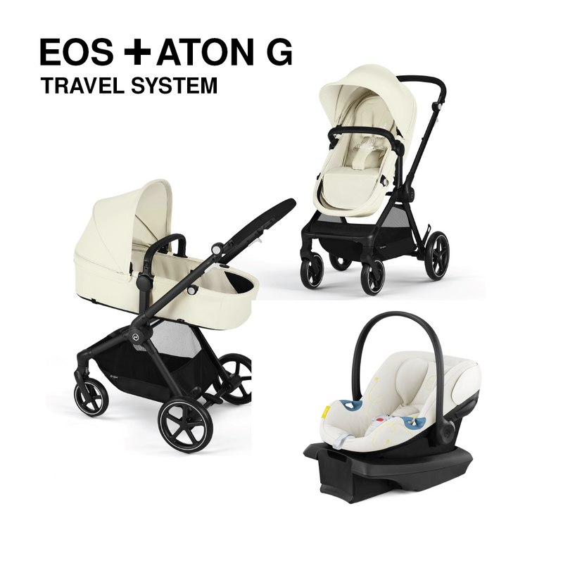 Cybex EOS 5-in-1 Travel System Stroller + Lightweight Aton G Infant Car Seat