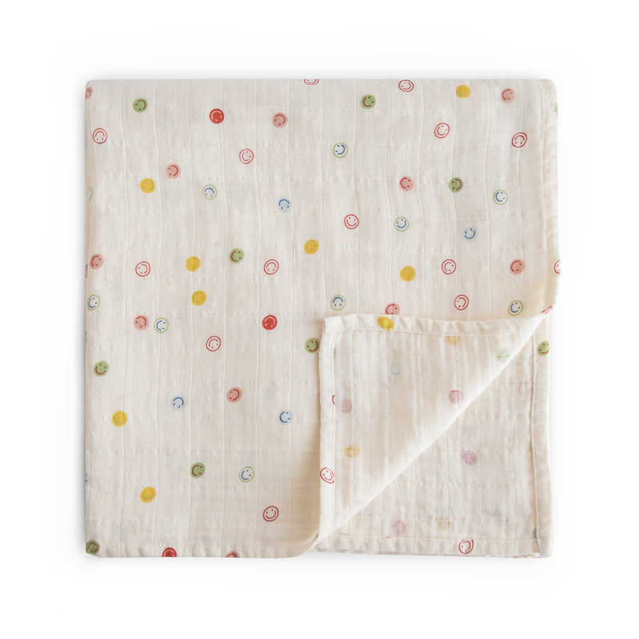 Mushie Organic Cotton Muslin Swaddle Blanket