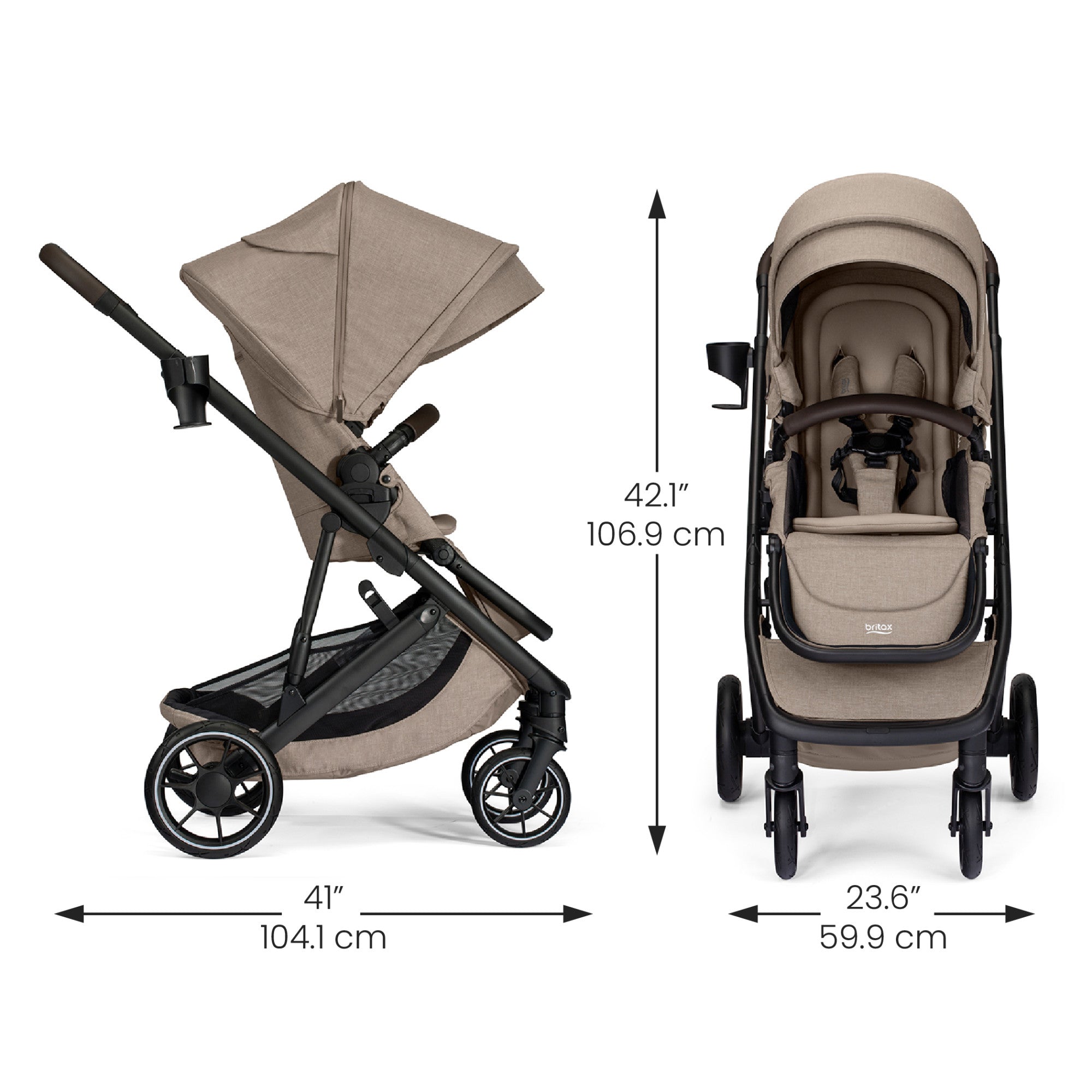 Britax Prism Full-Size Travel System with Willow S Infant Car Seat + Alpine Base