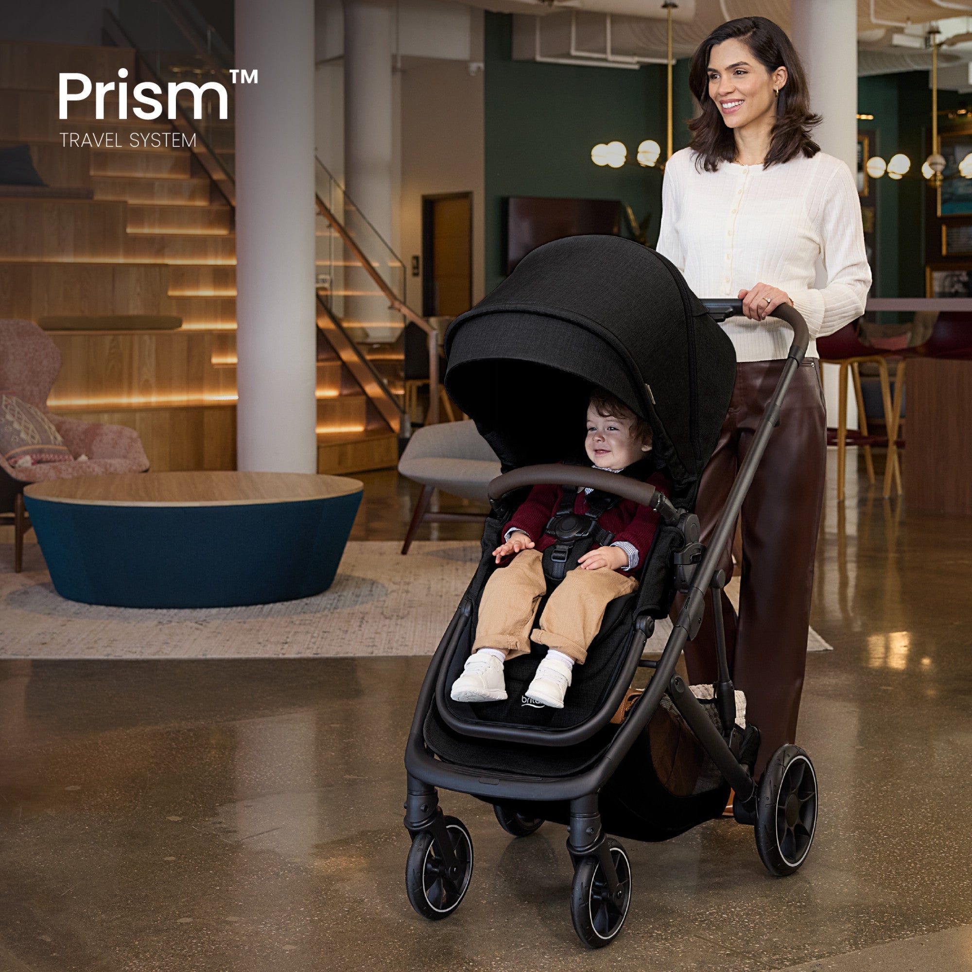 Britax Prism Full-Size Travel System with Willow S Infant Car Seat + Alpine Base