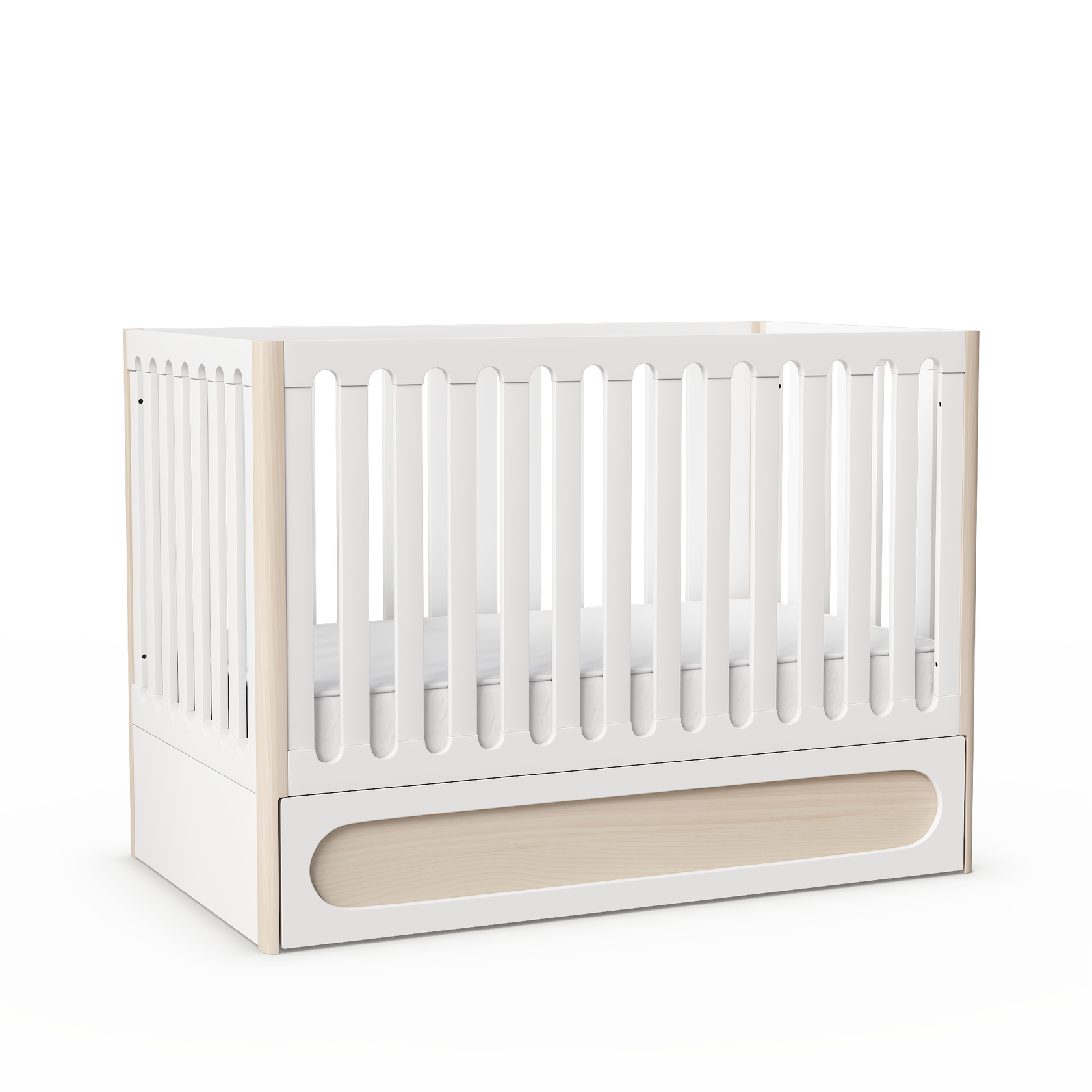 HushCrib Lulla & Lully 3-in-1 Convertible Crib With Trundle