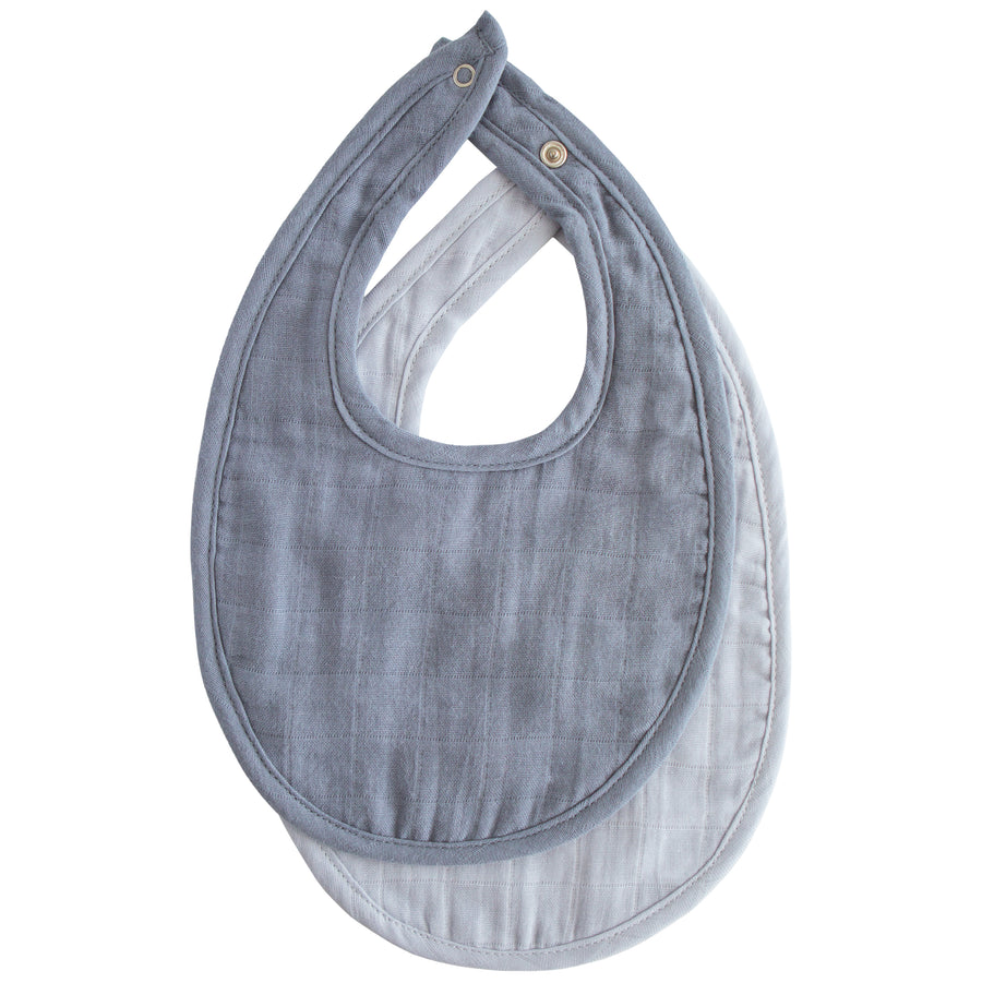 Mushie Muslin Baby Bib 2-Pack