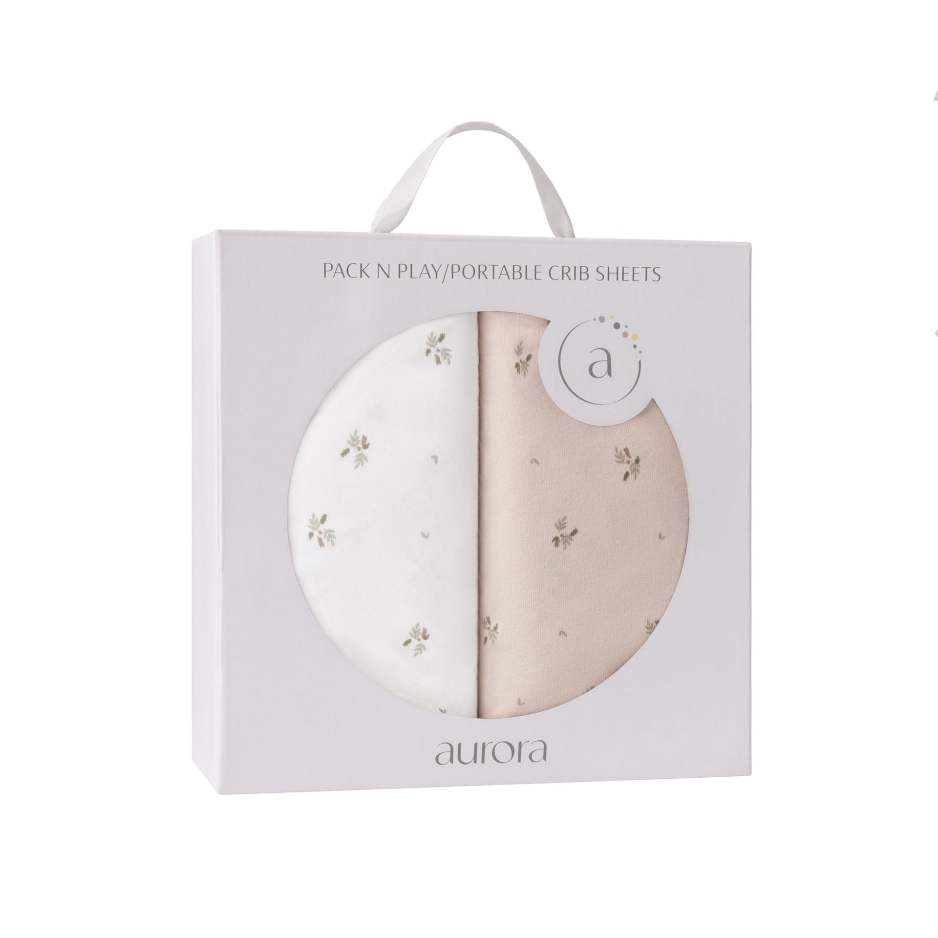 Aurora Classics Cotton Pack N Play/ Porta Crib Sheet - 2 Pack