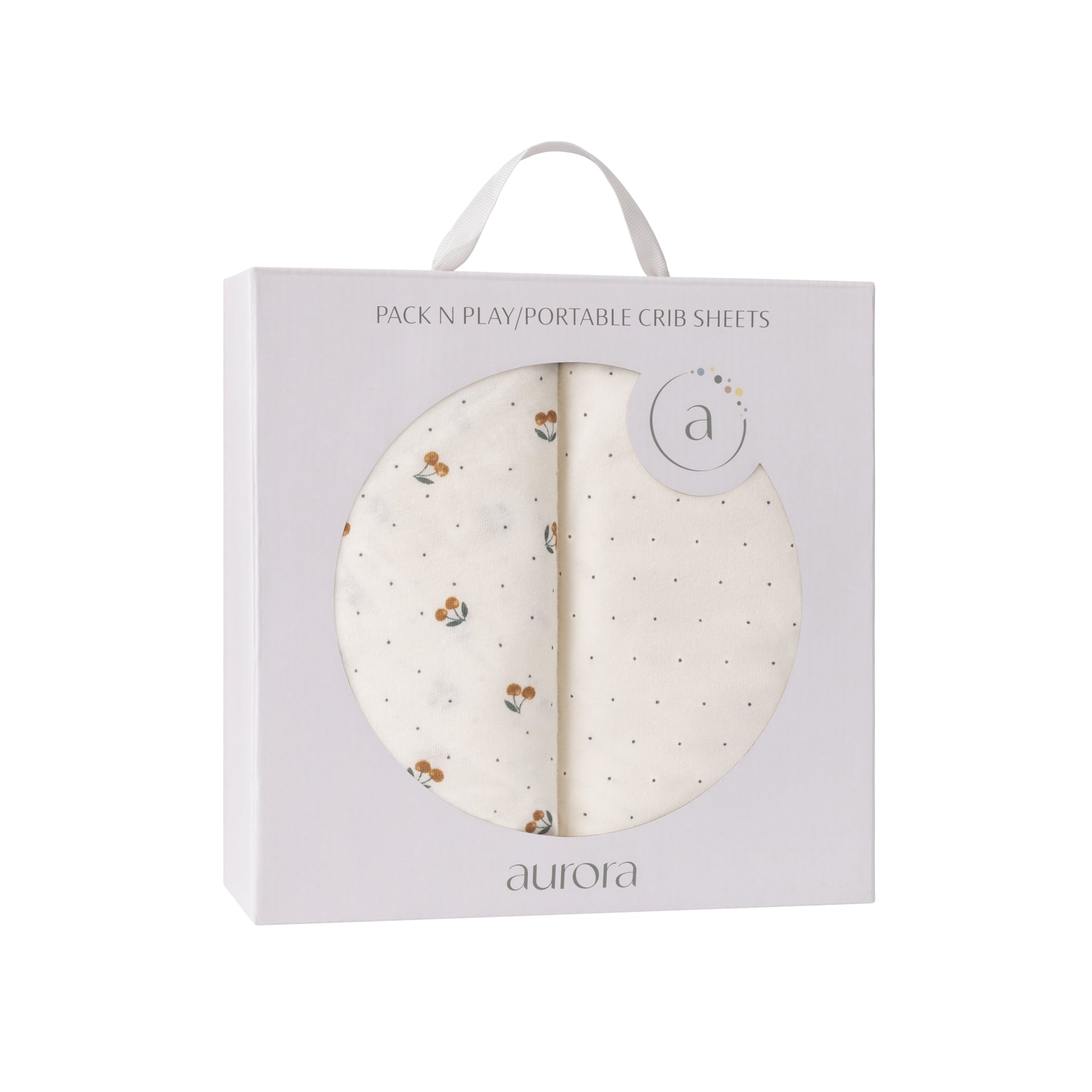 Aurora Classics Cotton Pack N Play/ Porta Crib Sheet - 2 Pack