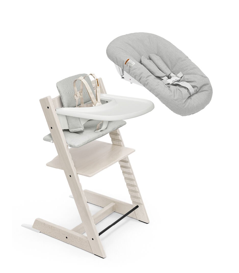stokke products Stokke Tripp Trapp High Chair² with Cushion, Newborn Set + Stokke Tray