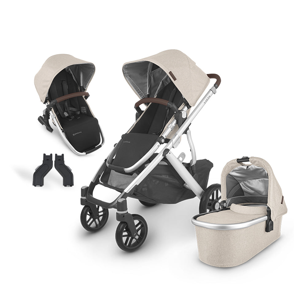 Vista V2 Stroller Configurations Uppababy Bassinet And Rumble Seat