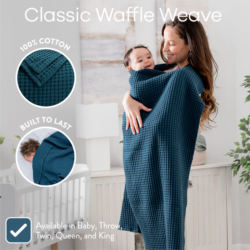 Comfy Cubs Waffle Baby Blanket