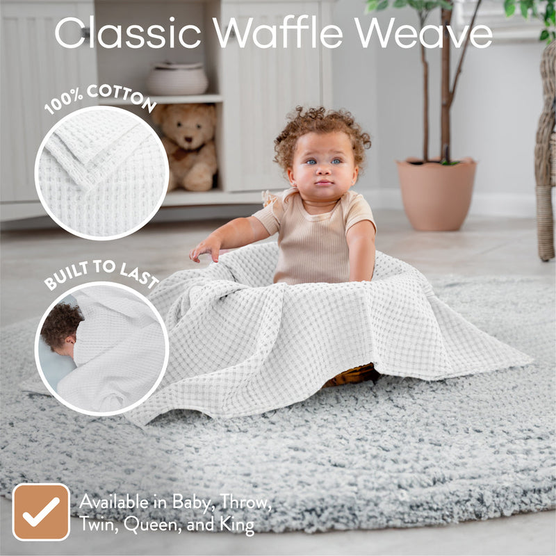 Comfy Cubs Waffle Baby Blanket