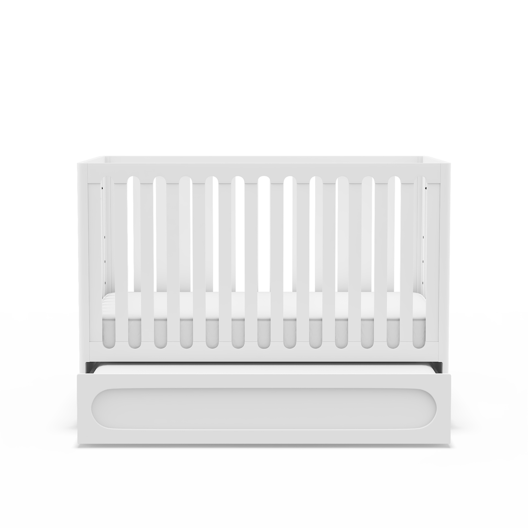 HushCrib Lulla & Lully 3-in-1 Convertible Crib With Trundle