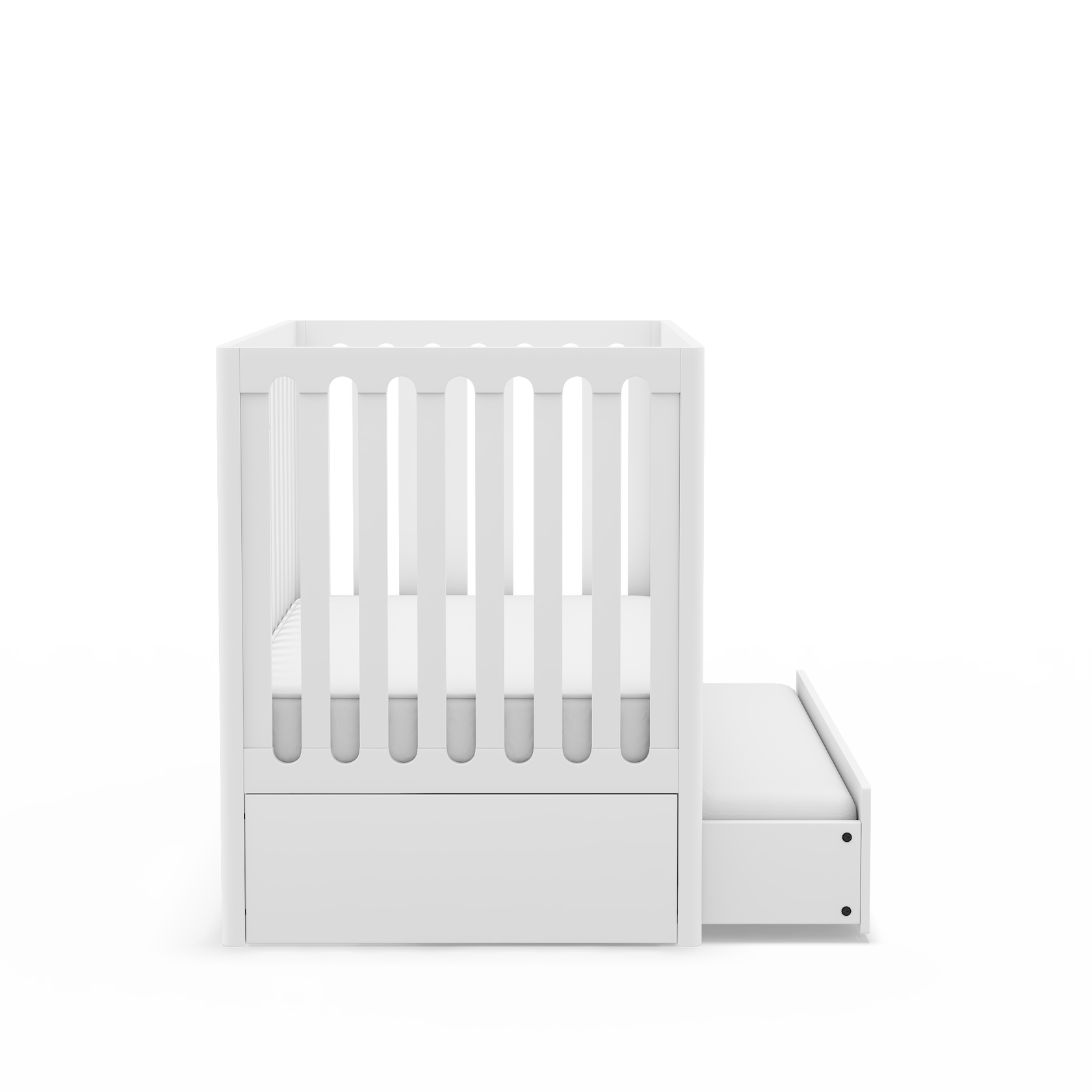 HushCrib Lulla & Lully 3-in-1 Convertible Crib With Trundle