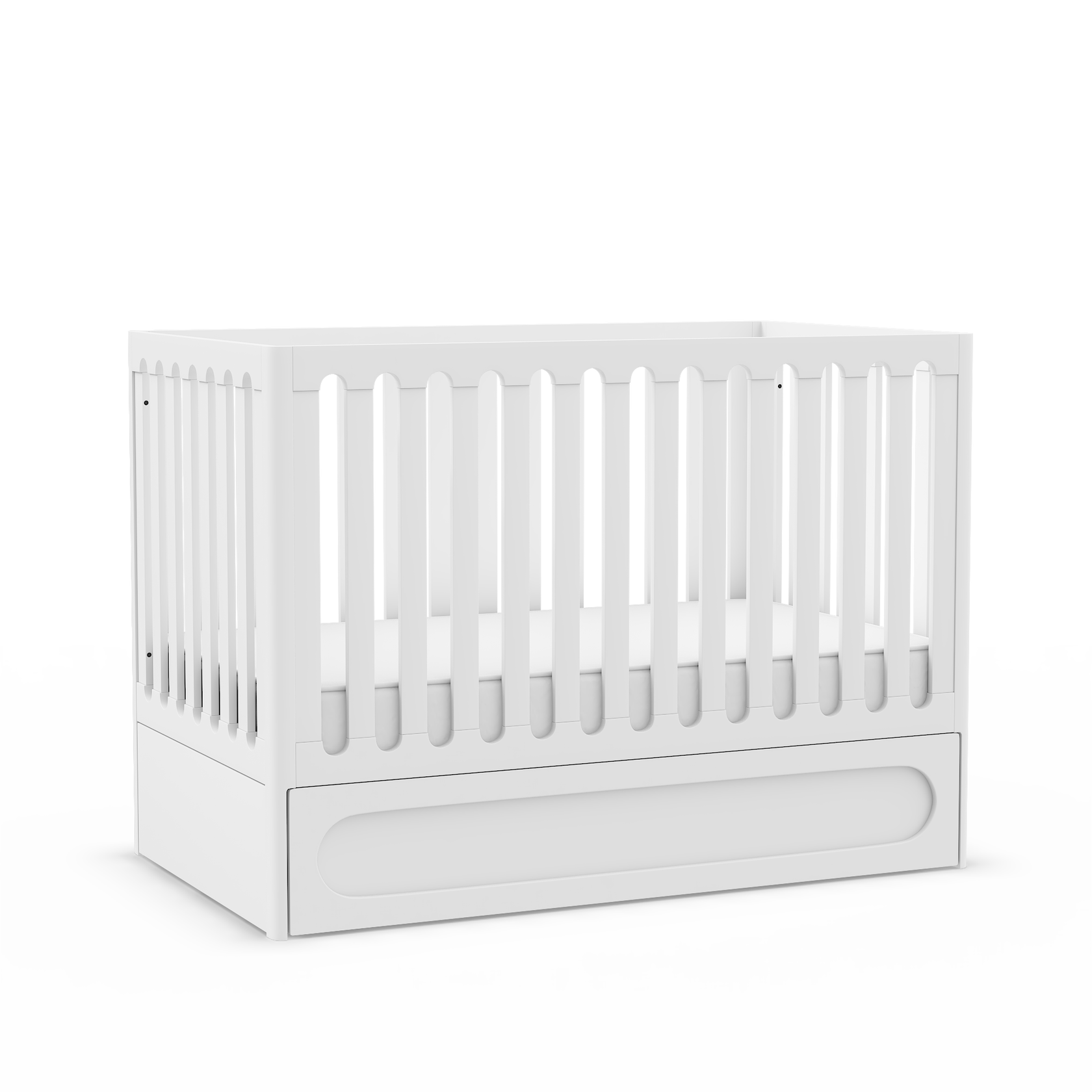 HushCrib Lulla & Lully 3-in-1 Convertible Crib With Trundle