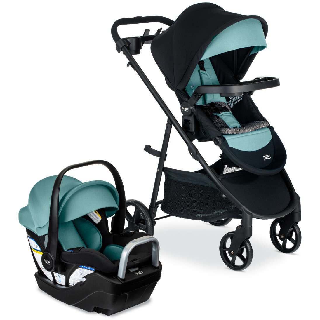 Britax Willow Brook S+ Travel System - Jade Onyx