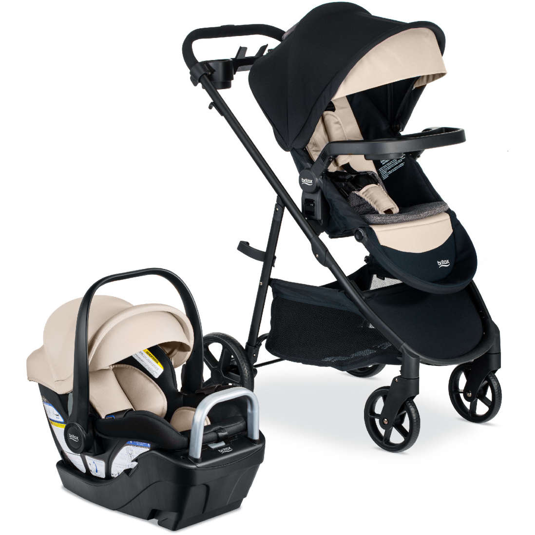 britax car seat travel cart black Britax Willow Brook S+ Travel System