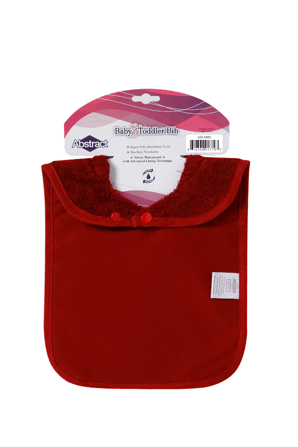 Abstract Waterproof Bib with Snaps