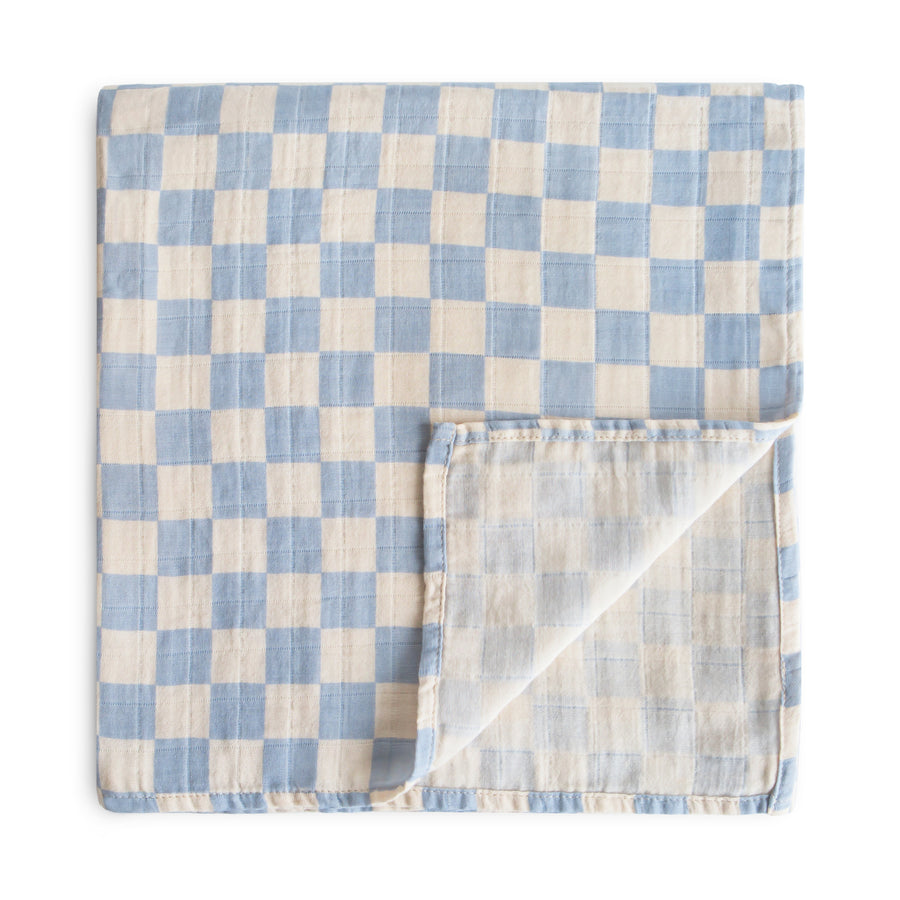 Mushie Organic Cotton Muslin Swaddle Blanket