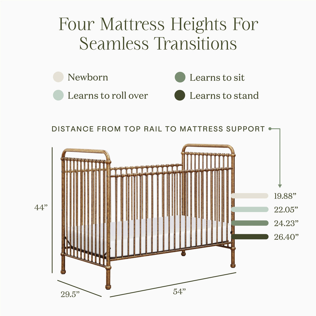 Namesake Abigail 3-in-1 Convertible Crib