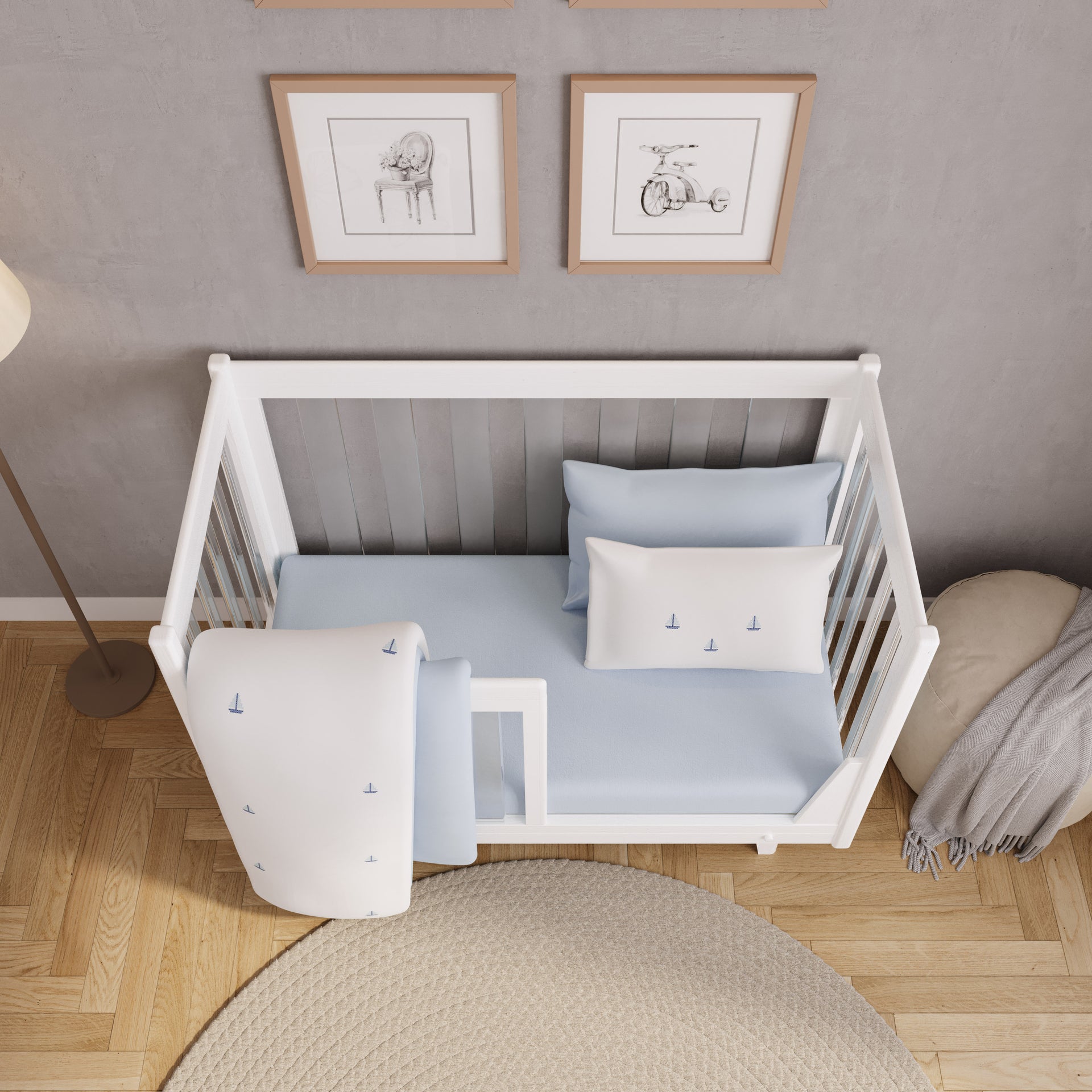 Silonna 5-Peice Baby Crib Set (52" x 28")