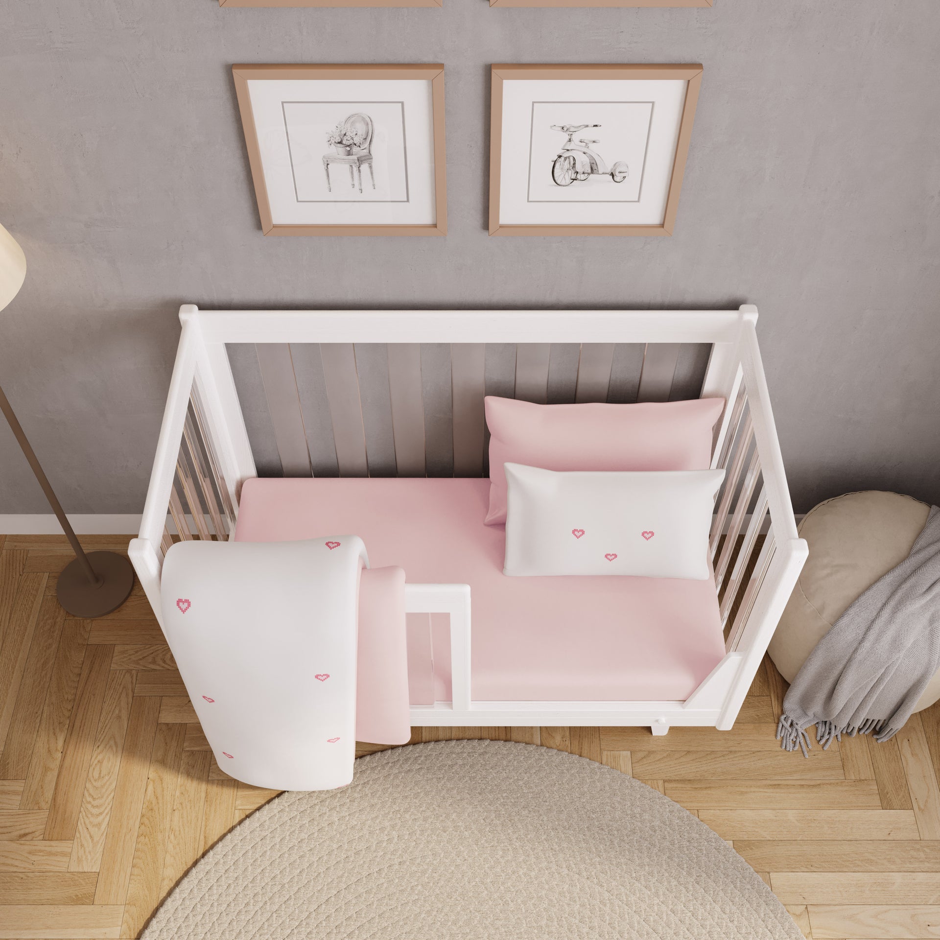 Silonna 5-Peice Baby Crib Set (52" x 28")