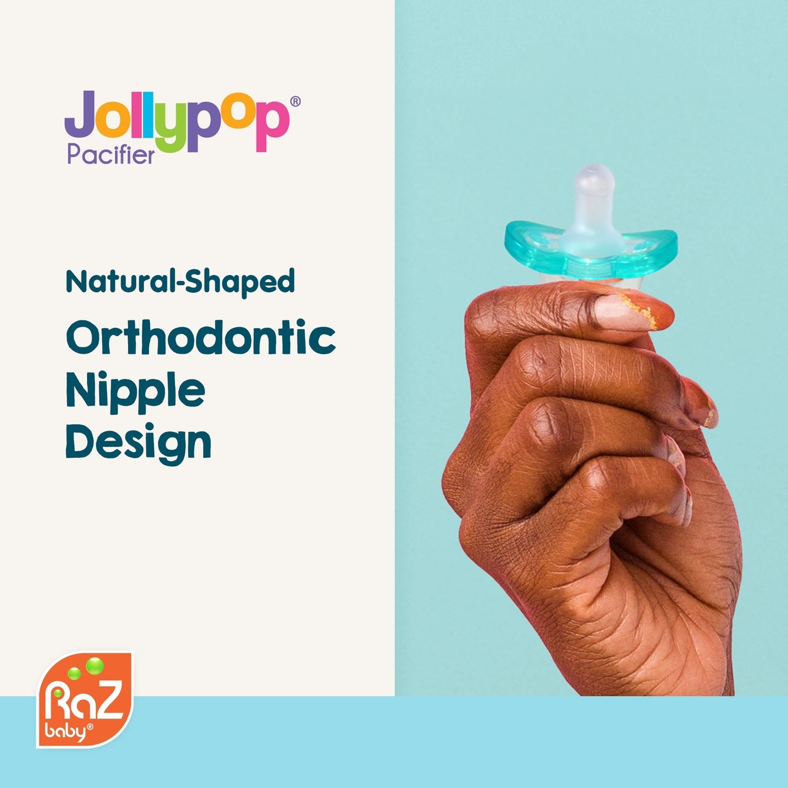 RaZbaby Jollypop Pacifier 2PK