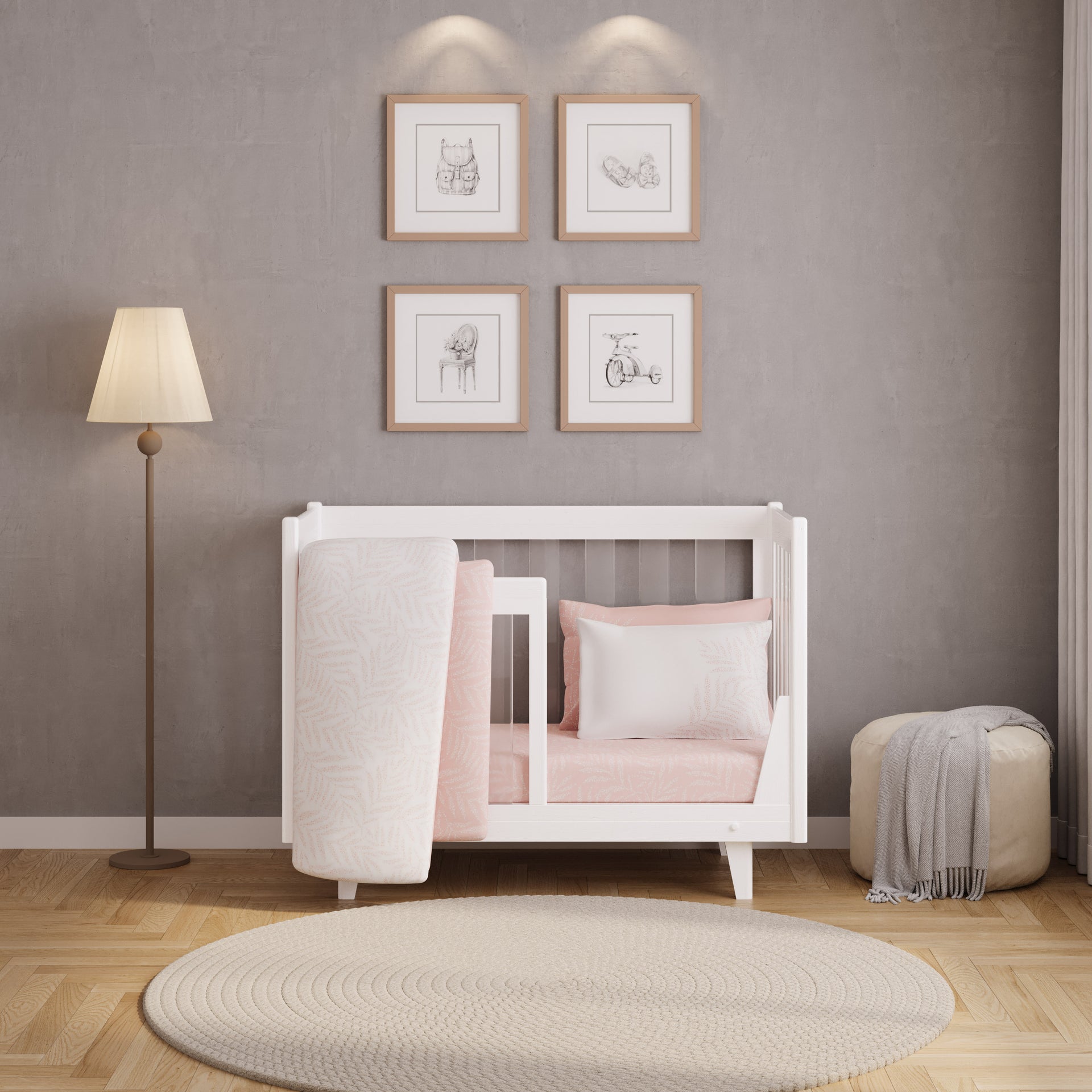 Silonna 5-Peice Baby Crib Set (52" x 28")