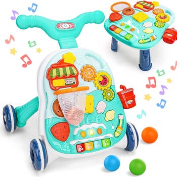 TOY Life 3-in-1 Baby Push Walker and Activity Center