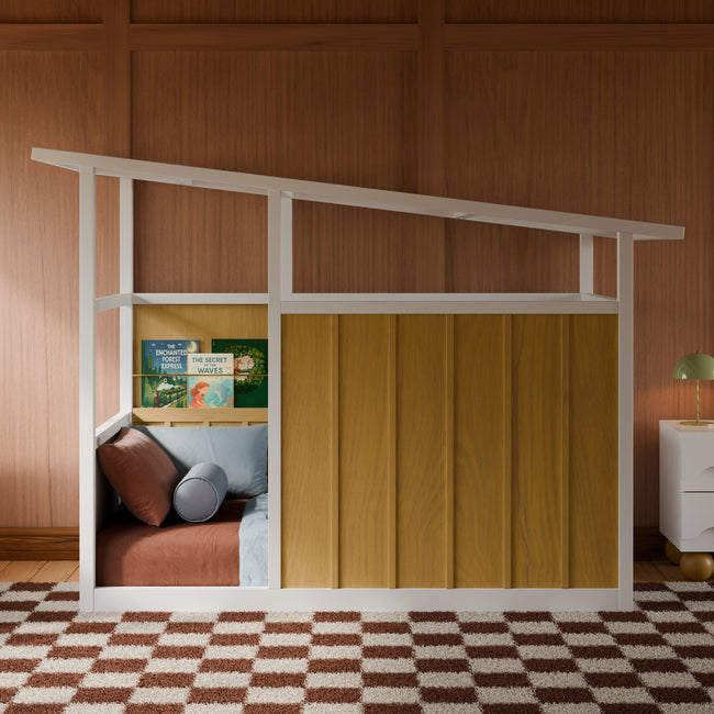 Babyletto Palma Mid-Century House Montessori-Inspired Twin Bed