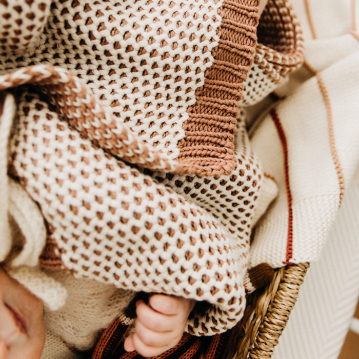 Domani Home Honeycomb Baby Blanket