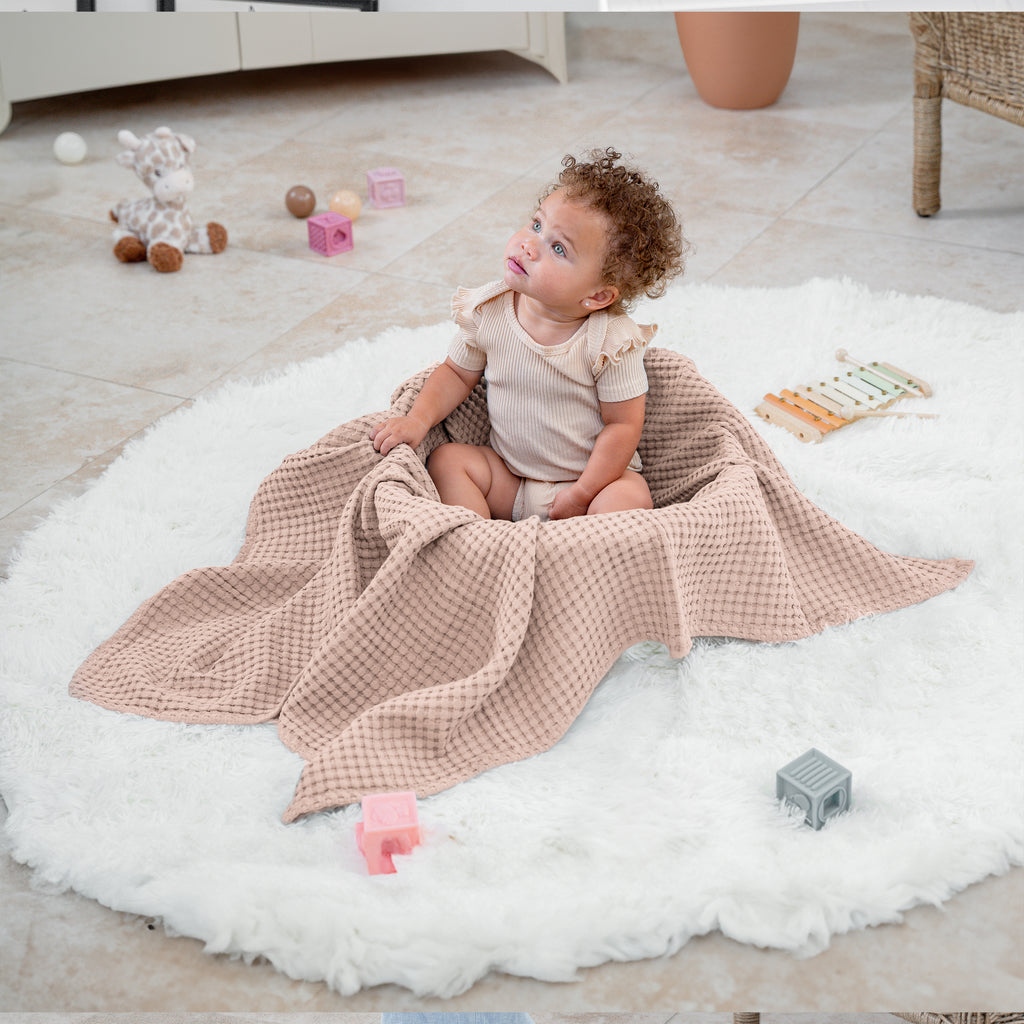 Comfy Cubs Waffle Baby Blanket