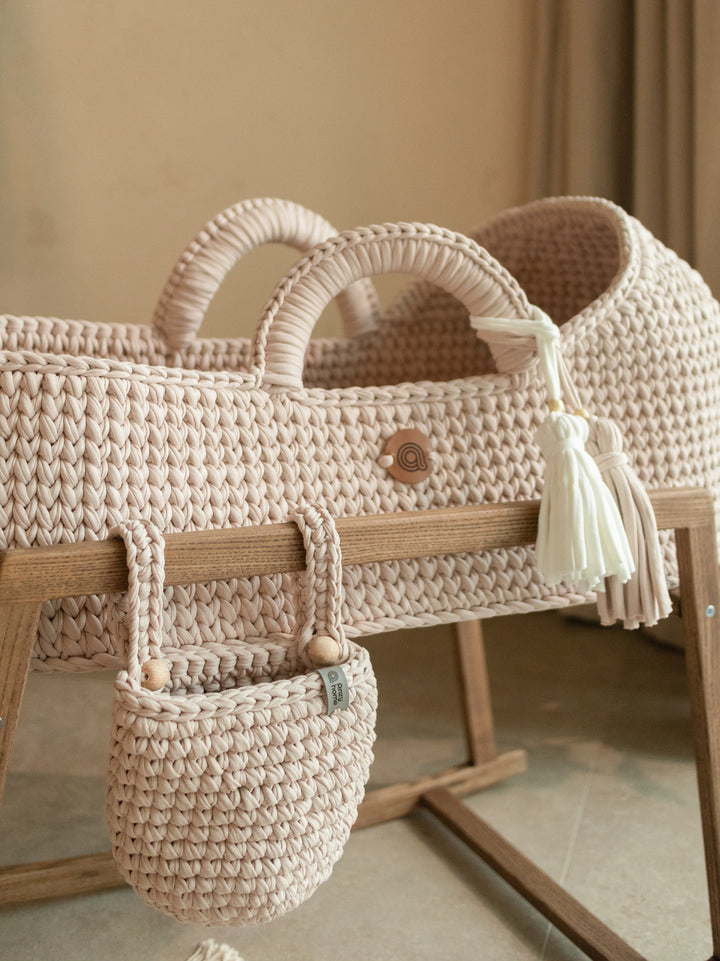 Anzy Home Hanging Basket Crib Pocket Organizer