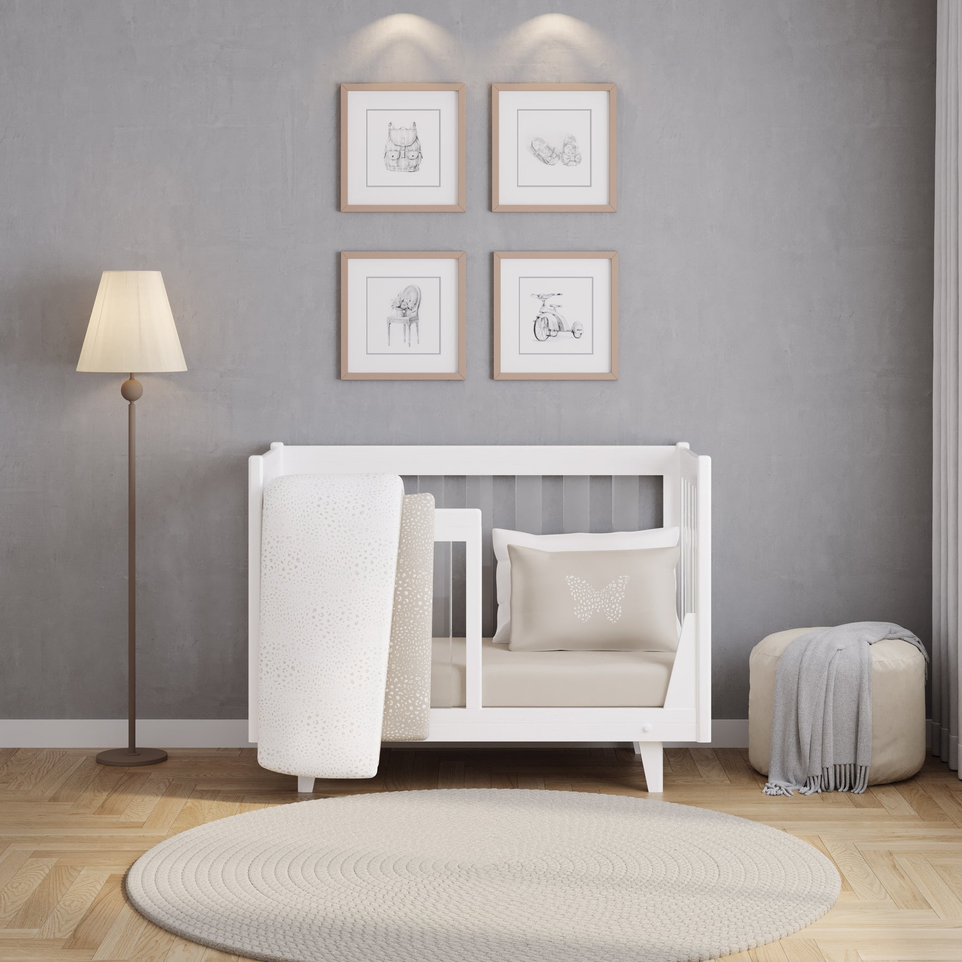 Silonna 5-Peice Baby Crib Set (52" x 28")