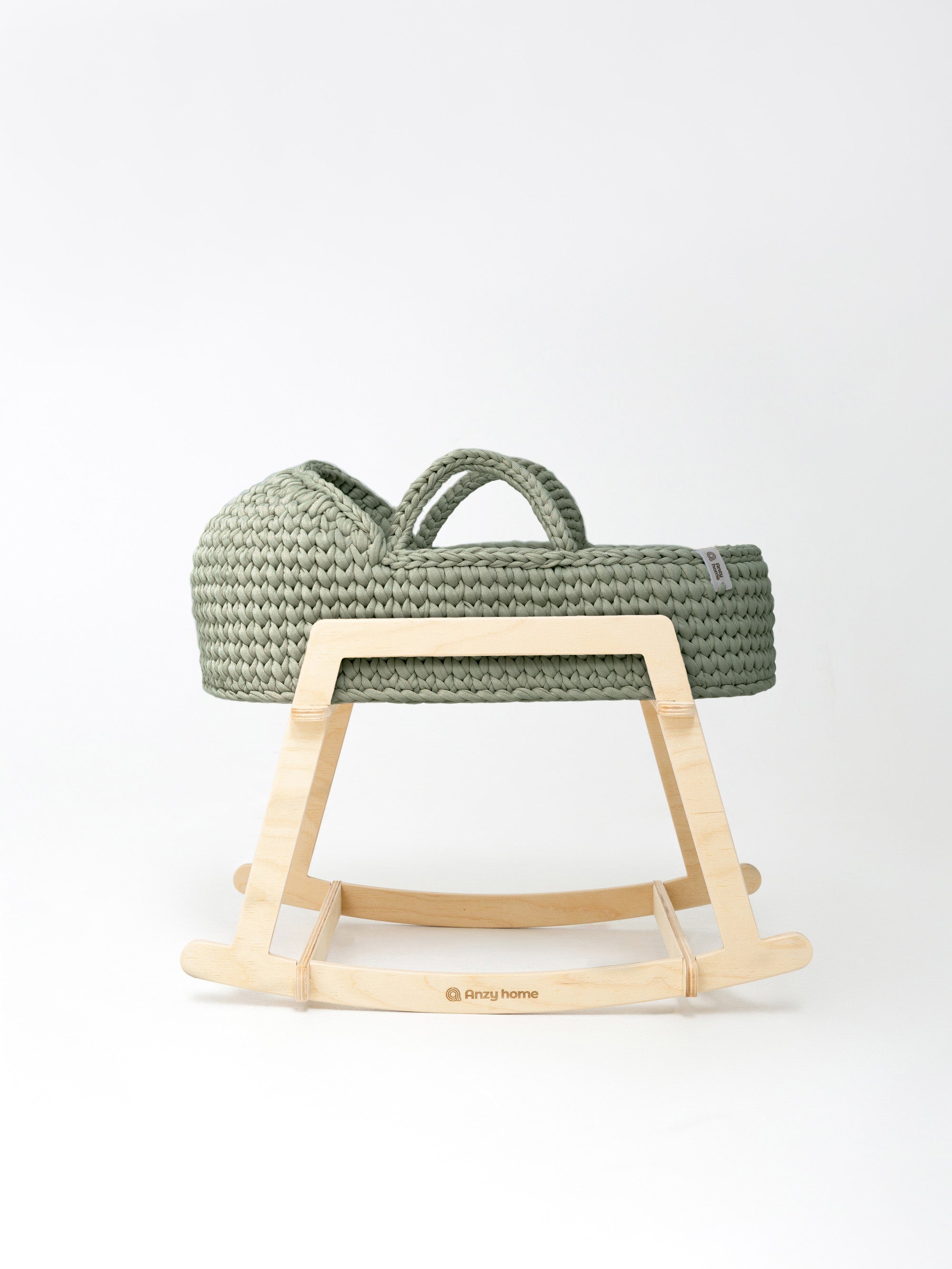 Anzy Home Doll Cradle Round Hood With Stand