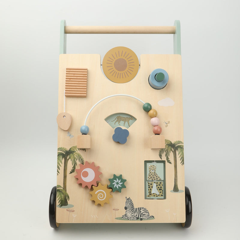 OmaOmaOma! Wooden Multi-Activity Push Baby Walker