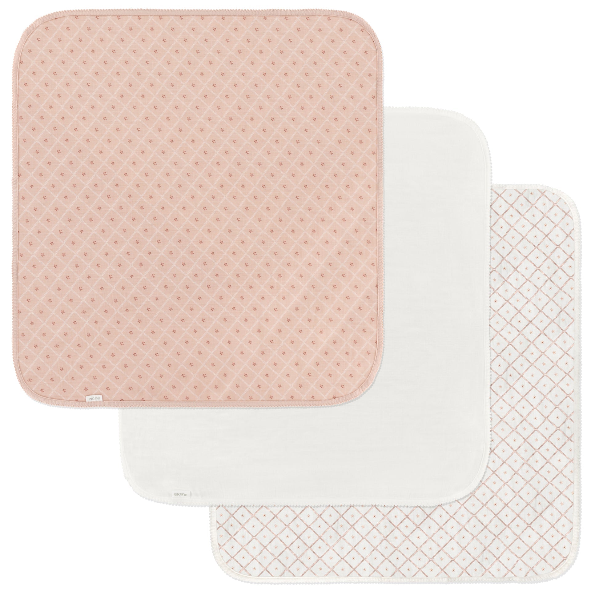 Aurora Classics Hypoallergenic Muslin Burp Cloth | 3-Pack