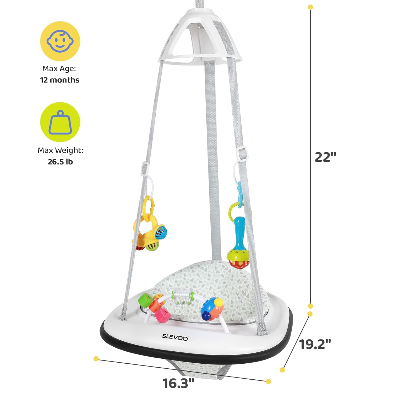 Slevoo Doorway Bumper Jumper With Tray