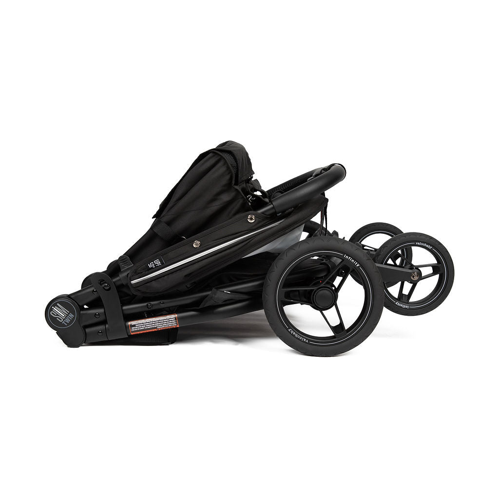 Valco Baby Slim Twin Double Stroller With Bumper Bar Sport Edition