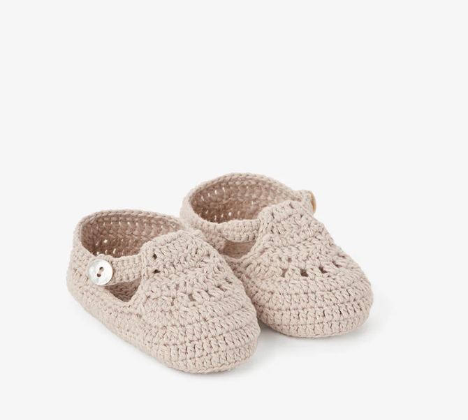 Elegant Baby Hand Crocheted Baby Booties