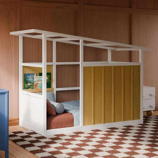 Babyletto Palma Mid-Century House Montessori-Inspired Twin Bed