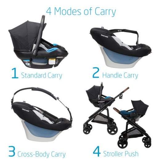 Maxi Cosi Tayla Stroller + Free Coral Infant Car Seat